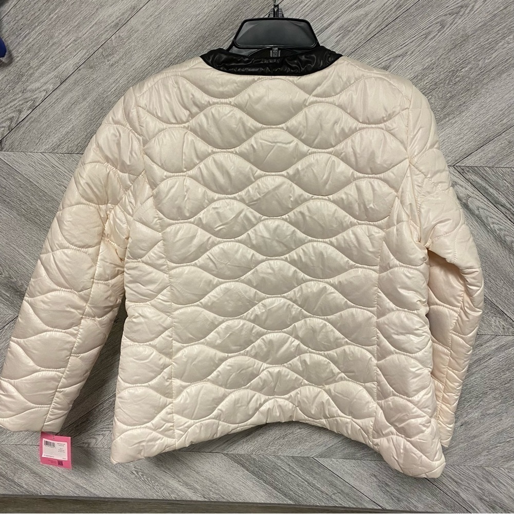 Kate Spade | Pearl Snap Quilted Jacket White NEW Size M - Picture 6 of 9